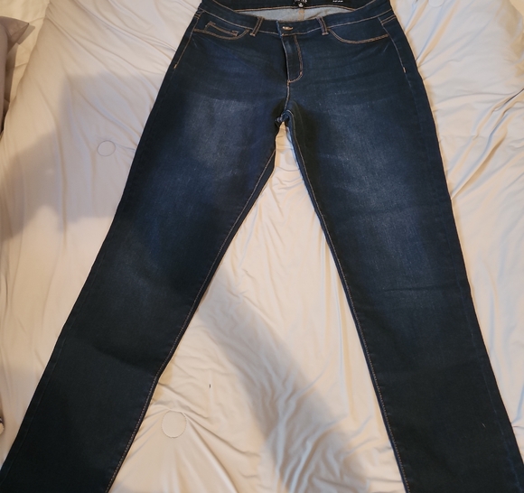 Jones New York Dark Blue Skinny Leg Jeans - Picture 1 of 6